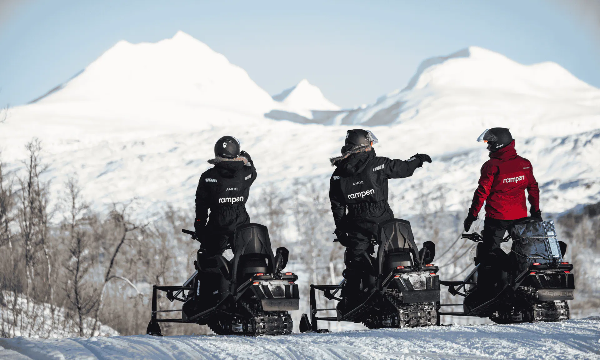 Electric Snowmobile Safari