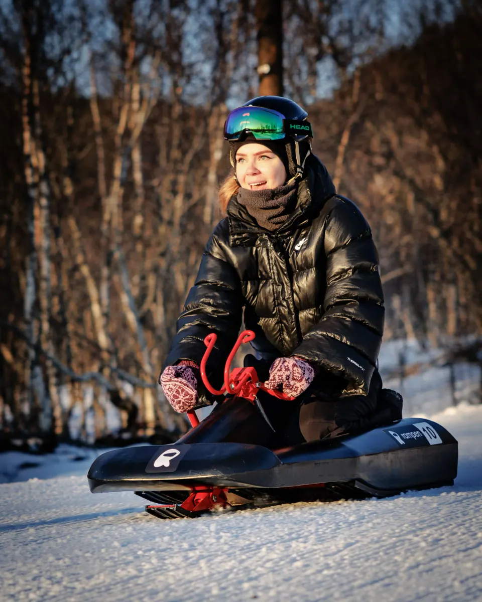 Sledding at Skarmoen 2